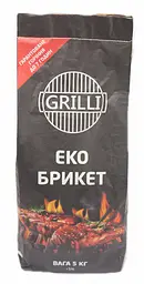 Деревно-вугільний екобрикет Grilli 5 кг (77777) - мініатюра 2