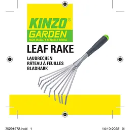 Граблі Kinzo Garden віялові 37.5 см сірі - мініатюра 4
