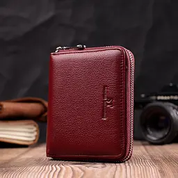 Практичний гаманець для жінок із натуральної шкіри ST Leather 22450 бордовий - мініатюра 9
