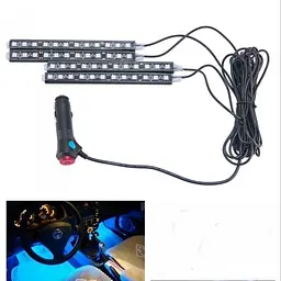 Кольорова підсвітка для авто водонепроникна RGB led HR-01678 7 кольорів 4 стрічки - мініатюра 6