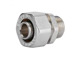 Муфта SD PLUS 1/2" перехідна латунна нікельована для металопласт. труб