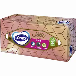 Серветки Zewa Softis чотирьохшарові 80 шт. - мініатюра 5