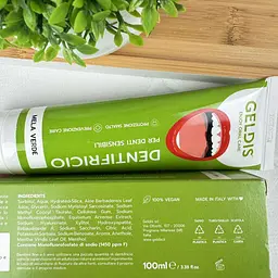 Зубна паста Geldis Sensitive для чутливих зубів (фтор 1450, смак яблука) 100 мл - мініатюра 2