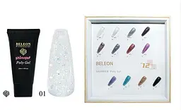 Полігель для нарощування нігтів BELEON Shimmer Poly Gel №10