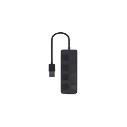 Концентратор Gembird USB 2.0 4 ports switch black (UHB-U2P4-05) - мініатюра 4