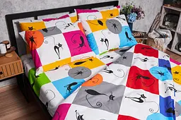 Підковдра Moon&Star Бязь Gold Люкс Cat Brawlers Двоспальна 175x210 см - мініатюра 3
