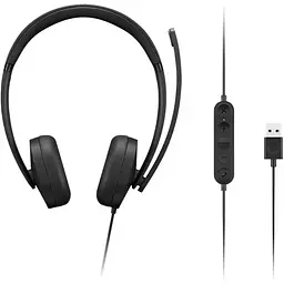 Гарнітура Lenovo USB-A Wired Stereo Headset Gen 2 (4XD1P83425) - мініатюра 5