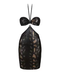 Сукня під зміїну шкіру Obsessive Vivianty dress XS/S, чорна - мініатюра 5