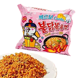 Локшина швидкого приготування Samyang Buldak Hot Chicken Flavour Ramen Carbonara 130г - мініатюра 3