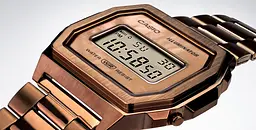 Жіночі вінтажні наручний годинник Casio оригінал Японія Collection A1000RG-5EF зі сталевим браслетом - мініатюра 3