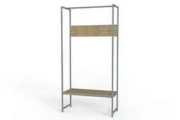 Вішалка модульна підлогова Ferrum-decor Треліс 12 180x90x38 сірий ДСП Дуб Сонома 16мм (FRD-104322) - мініатюра 3