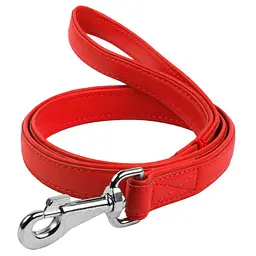 Повідець для собак шкіряний Waudog Glamour M-XXL Ш 25 мм Дл 122 см (4820152561275)