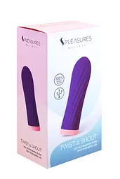 Вібратор для клітора Pleasures Bullets Twist Shout 8.5 см фіолетовий - мініатюра 3