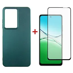 Чохол до мобільного телефона Dengos Oppo A5 4G Case Soft + Glass (Green) (DG-KM-154) - мініатюра 1