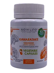 Екстракт New Life каваратаке гриба сухий 60 рослинних капсул