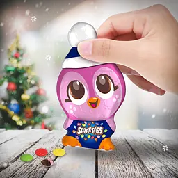 Шоколадна фігурка Smarties Пінгвін, з кольоровим дражем всередині, в асортименті, 85 г - мініатюра 5