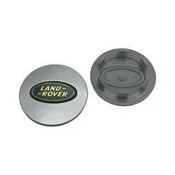 Ковпак колеса Land Rover срібло+зелений логотип 63мм пластик 1шт OEM BJ32-1130-AB