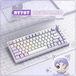 Клавіатура Onikuma ігрова MT-707 з RGB підсвіткою для ПК ігор та геймінгу - мініатюра 3