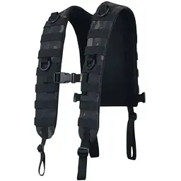 Лямки м'які для тактичних поясів РПС Kiborg з евакуаційною ручкою Black Multicam (1000-k3024)