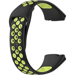 Ремінець DK для Xiaomi Redmi Watch 3 Active / 3 Lite Silicone Sport Band Nike (black / green)