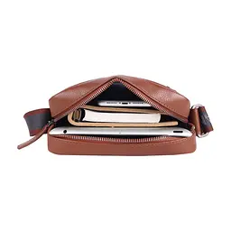 Сумка Brampton London Crossflow Tan (64405 TAN) - мініатюра 7