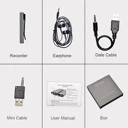 Міні диктофон Savetek 600 8 Гб Чорний (100167) - мініатюра 7