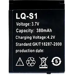 Батарея LQ-S1 Smart Watch DZ09, QW09, W8, A1, V8, X6, HLX-S1, GJD 380mAh