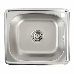 Кухонна мийка з нержавіючої сталі Platinum 4842 декор (0,6/160 мм), R, Decor