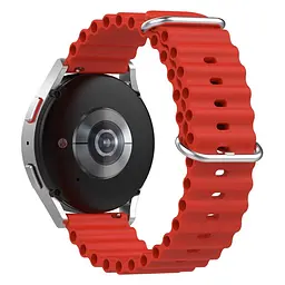 Браслет Hump для Samsung Gear Sport - червоний ширина кріплення 20мм силікон Watchbands (W37-5WB30958230) - мініатюра 2