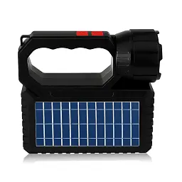 Сонячна зарядна станція OK-718S-A з LED+COB ліхтарем 10 Вт, PowerBank, сонячна панель, 3 виносні лампи, акумуляторна ручна - мініатюра 2