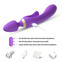 Вібромасажер B - Series Joy Magic Wand, 23.6 см (фіолетовий) - мініатюра 8