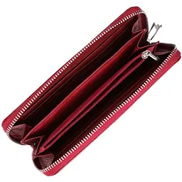 Жіночий гаманець лакований на блискавці з натуральної шкіри ST Leather 22677 червоний - мініатюра 6