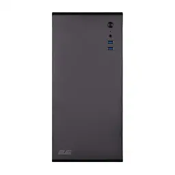 2E Корпус 2E Credo V200B без БЖ, 2xUSB3.0, 1x80мм, VGA 250мм, mATX, чорний - мініатюра 2