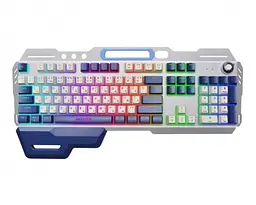 Клавіатура KBG-RGB-01-UA, Silver/Dark Blue Maxxter teh0020611