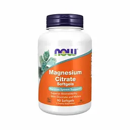 Вітаміни та мінерали NOW Magnesium Citrate, 90 капсул