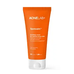 Зволожуючий крем для заспокоєння та усунення почервоніння Spotcalm Soothing cream for redness-prone skin ACNELAB+ 50 мл