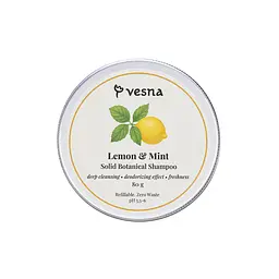 Твердий шампунь Лимон та М’ята Vesna 80 г