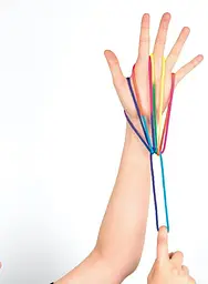 Гра з ниткою Folia Finger Twist веселі фігури на пальцях райдужна нитка 160 см спритність для дітей від 5 років (SKU-195) - мініатюра 7