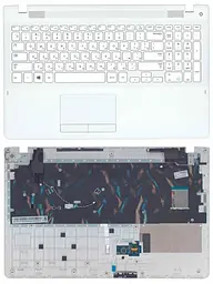 Клавіатура для ноутбука Samsung (370R4E) White, (White TopCase) - мініатюра 3