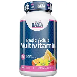 Комплекс вітамінів і мінералів Haya Labs Basic Adult Multivitamin 100 таблеток