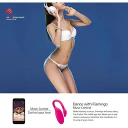 Смарт-віброяйце Magic Motion Flamingo - мініатюра 6