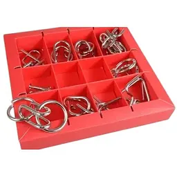 Набір головоломок Eureka 10 Metall 3D Puzzles red 10 головоломок 473358 - мініатюра 2