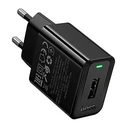 СЗУ Hoco CS91A Leader single-port charger(EU) Black - мініатюра 3