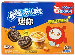 Печиво Oreo Mini Sea Salt Caramel Sandwich Biscuits Eggy Party 120г