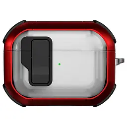 Футляр протиударний Locking Button для навушників Airpods Pro 3 Red