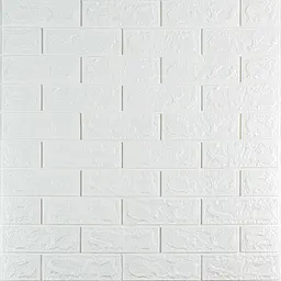 3D панель Sticker Wall самоклеюча 690х780х5мм цегла Біла 001-5 SW-00000029