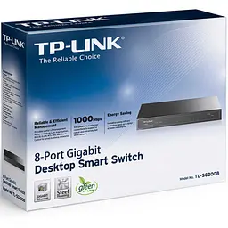 Комутатор TP-Link TL-SG2008 (TL-SG2008) - мініатюра 4