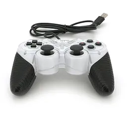 Геймпад джойстик Microkingdom 8600 DoubleShock USB White - мініатюра 1