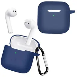 Чохол-накладка DK Silicone Candy Friendly з карабіном для Xiaomi Redmi Buds 3 (dark blue)