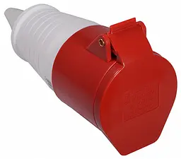 Розетка переносна P4 32А IP44 3P+PE ГП АСКО-УКРЕМ (A0080020005) - мініатюра 2